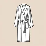 large oversized tan bathrobe image